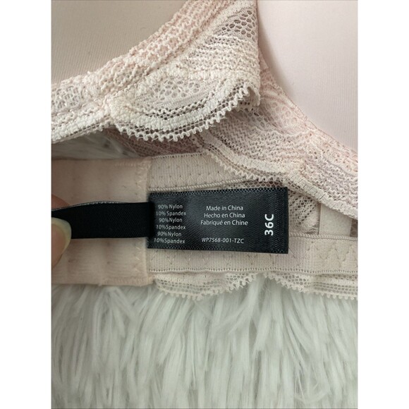 Tahari Push Up Bra 3 Pack Size 36C Black White Pink Mesh Essenntial Lift - Picture 10 of 13